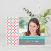 Aangepast fotograafpartijuitnodigingskoraal kaart (Staand voorkant)