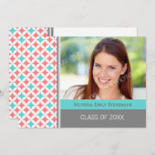 Aangepast fotograafpartijuitnodigingskoraal kaart (Voorkant / Achterkant)