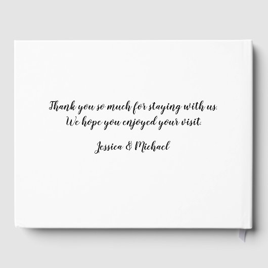 Aangepast fotohotel Vacation House Gastenboek (Achterkant)