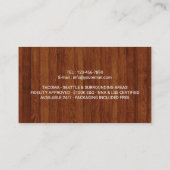 Aangepast fotohout van notaris Public Loan Signing Visitekaartje (Achterkant)