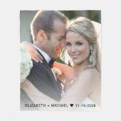 Aangepast fotohuwelijk fleece deken (Voorkant)