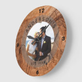 Aangepast fotohuwelijk grote klok (Hoek)