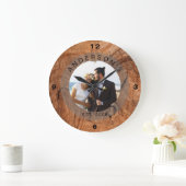 Aangepast fotohuwelijk grote klok (Huis)