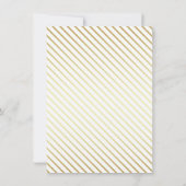 Aangepast fotohuwelijk | Moderne typografie en gou Kaart (Achterkant)