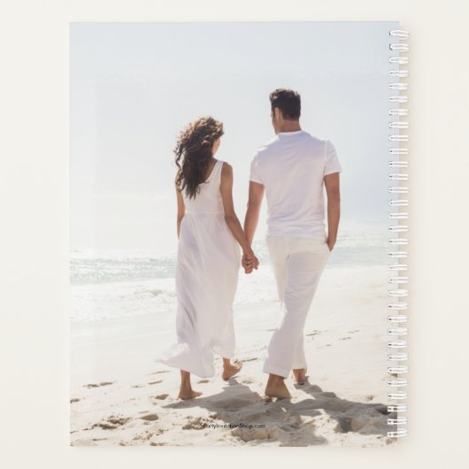 Aangepast fotohuwelijk planner (Achterkant)