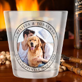 Aangepast fotohuwelijk shot glas