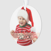 Aangepast fotojaar ornament (voorkant)