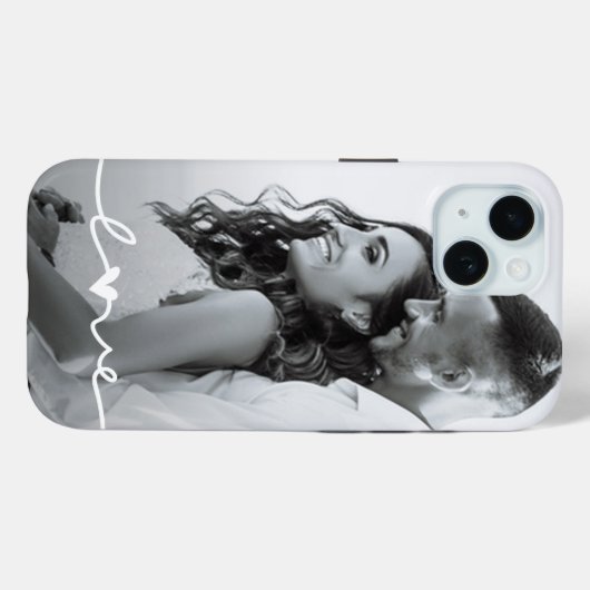 Aangepast fotoliefdesscript Case-Mate iPhone case (Achterkant (horizontaal))