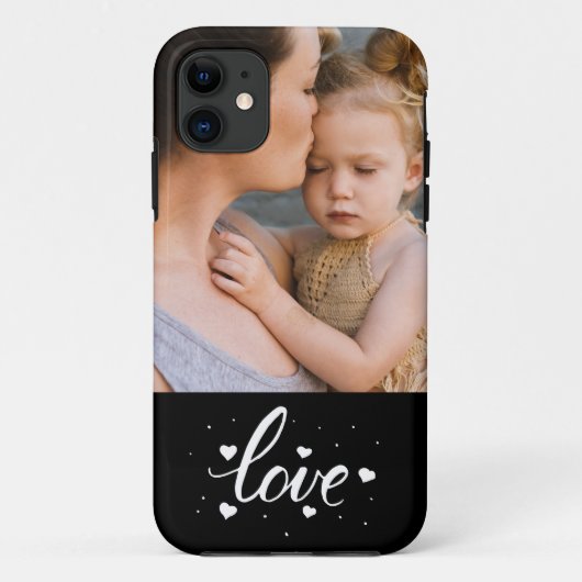 Aangepast fotoliefdesscript en -harten Case-Mate iPhone case (Achterkant)