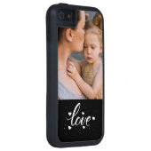 Aangepast fotoliefdesscript en -harten Case-Mate iPhone case (Back/Rechts)
