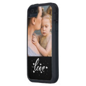 Aangepast fotoliefdesscript en -harten Case-Mate iPhone case (Achterkant Links)