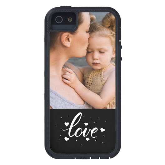 Aangepast fotoliefdesscript en -harten Case-Mate iPhone case (Achterkant)