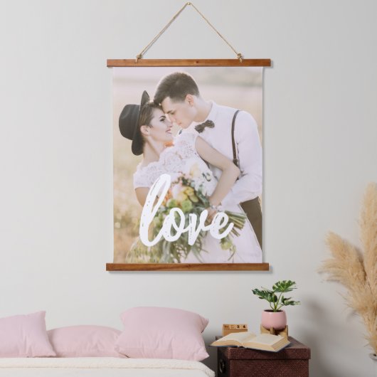 Aangepast fotoliefdesscript hangend wandkleed (Slaapkamer)