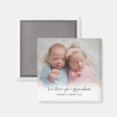 Aangepast fotoliefje voor oma's Jaar Magneet (Voorkant / Achterkant)