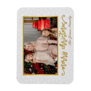 Aangepast fotolijst Kerstmis & Nieuwjaar Holi Magneet