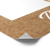 Aangepast fotomedewerker van de maand Kraft Poster (Hoek)