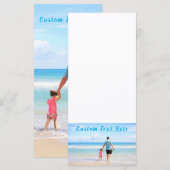 Aangepast fotomenu met aangepaste tekst menu (Voorkant / Achterkant)