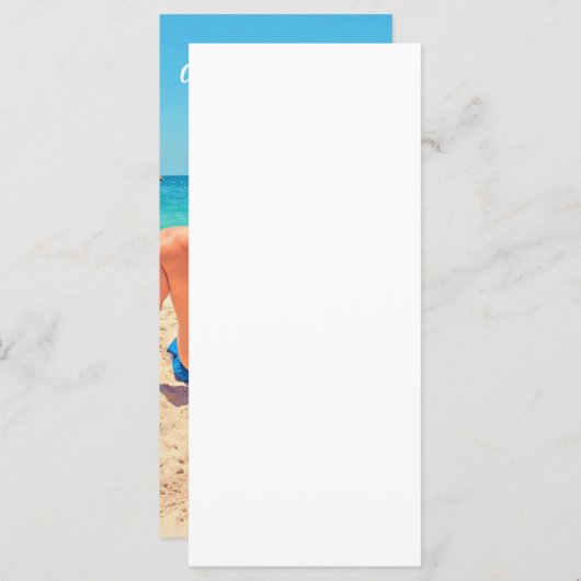 Aangepast fotomenu met tekstnaam menu (Voorkant / Achterkant)