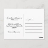 Aangepast fotominimalistisch verplaatst nieuw thui briefkaart (Achterkant)