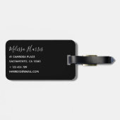 Aangepast fotomodern bagagelabel (Achterkant horizontaal)