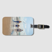 Aangepast fotomodern bagagelabel (Voorkant (horizontaal))