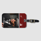 Aangepast fotoMonogram aanpassen Bagagelabel (Voorkant (horizontaal))