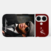 Aangepast fotoMonogram aanpassen Case-Mate iPhone Case (Achterkant (horizontaal))