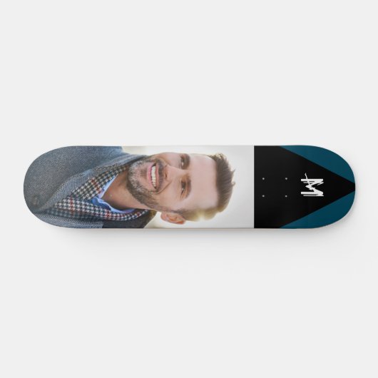 Aangepast fotoMonogram aanpassen Persoonlijk Skateboard (Horizontaal)