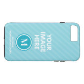 Aangepast fotoMonogram Case-Mate iPhone Case (Achterkant (Horizontaal))