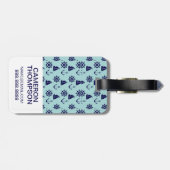 Aangepast fotonavigatiepatroon bagagelabel (Achterkant horizontaal)