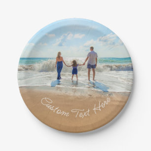 Aangepast fotopapier Borden Uw fotofotoontwerp Papieren Bordje