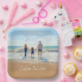 Aangepast fotopapier Borden Uw fotofotoontwerp Papieren Bordje (Feest)