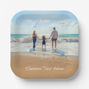 Aangepast fotopapier Borden Uw partijontwerp Papieren Bordje