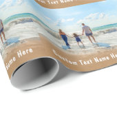 Aangepast fotopapier met foto's en tekst cadeaupapier (Rol Hoek)