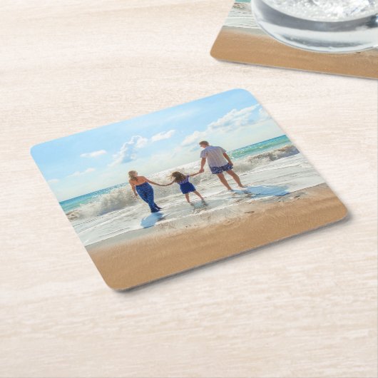 Aangepast fotopapier Onderzetter je favoriete foto (Schuin)