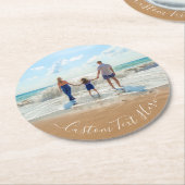 Aangepast fotopapier Onderzetter uw foto's en teks (Gebogen)