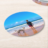 Aangepast fotopapier Onderzetter van uw eigen ontw (Gebogen)