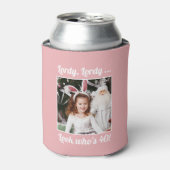 Aangepast fotopapier voor 40e verjaardag roze blikjeskoeler (Blikje Voorkant)