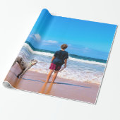 Aangepast fotopapier voor eigen ontwerp cadeaupapier (Uitgerold)