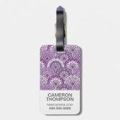 Aangepast  fotopatroon bagagelabel (Achterkant verticaal)