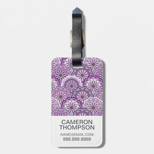 Aangepast  fotopatroon bagagelabel (Achterkant verticaal)