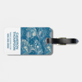 Aangepast fotopatroon voor tropisch Zee Bagagelabel (Achterkant horizontaal)