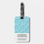 Aangepast fotopatroon Zee Bagagelabel (Achterkant verticaal)