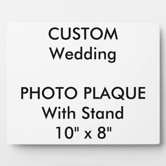 Aangepast fotoplaque 10 x 8 inch fotoplaat (Voorkant)