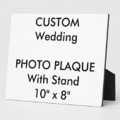 Aangepast fotoplaque 10 x 8 inch fotoplaat (Zijkant)