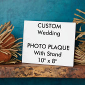 Aangepast fotoplaque 10 x 8 inch fotoplaat (Zijkant)