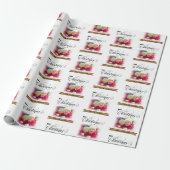 Aangepast fotoretekstpapier cadeaupapier (Uitgerold)