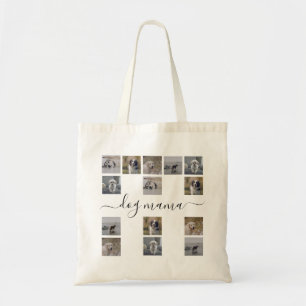 Aangepast fotorooster met 5 foto's "Hond Moeder" P Tote Bag