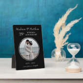 Aangepast fotoscherm met zilver en zwart Jubileum  Fotoplaat (Zijkant)