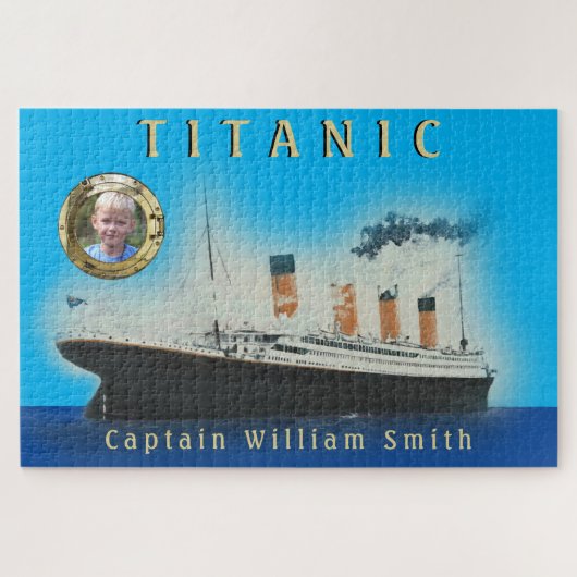 Aangepast fotoschip Titanic Legpuzzel (Horizontaal)